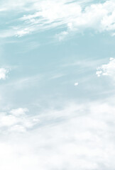 Fototapeta premium 背景素材_青空と雲