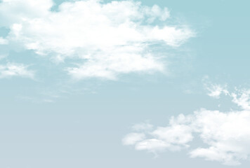 背景素材_青空と雲