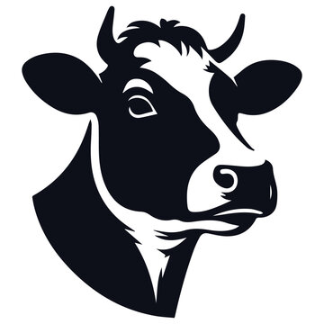recommend clip art: Vector of cow head design on white background