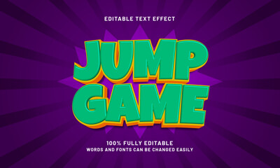 jump game editable text effects with a sweet and kids theme