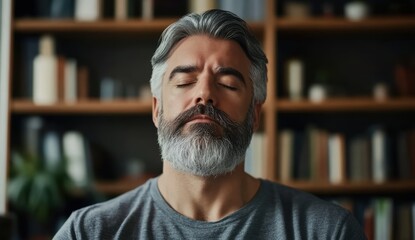 Fototapeta premium Calm Man Meditation.