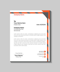 Simple Business Letterhead Design Template