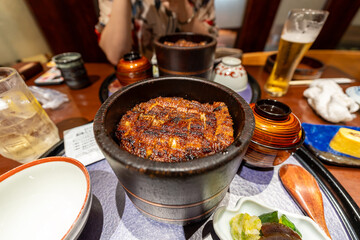 Hitsumabushi Nagoya style grilled eel