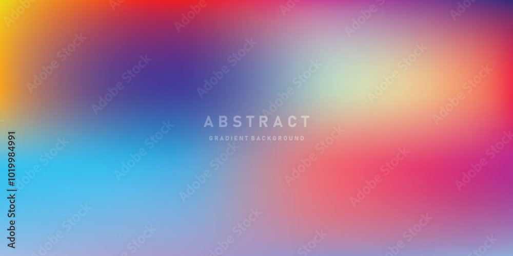 Aufkleber Abstract Color vector banner. Pastel gradient  pattern. Blurred light fuzz colorful gradient background. Vector soft horizontal backdrop