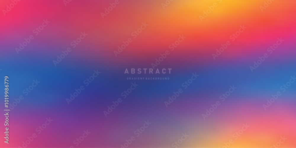 Aufkleber Abstract Color vector banner. Pastel gradient  pattern. Blurred light fuzz colorful gradient background. Vector soft horizontal backdrop