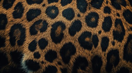 Close-up of Jaguar Fur Patterns and Textures