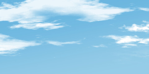 背景素材_青空と雲