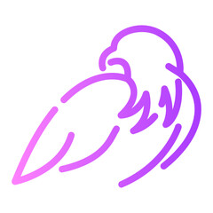 eagle Line Gradient Icon