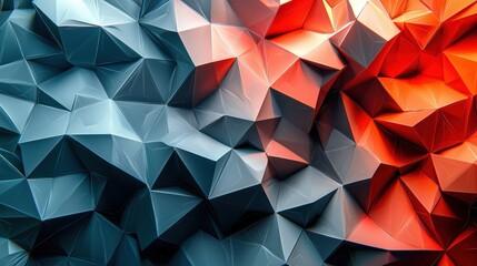 Obraz premium Abstract Geometric Low Poly Art with Vibrant Colors