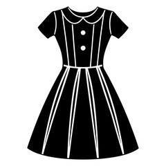 dress silhouette vector