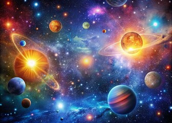 Stunning High Definition Space Background with Stars, Galaxies, and Nebulae for Creative Projects