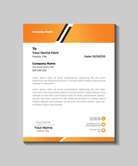 Simple Business Letterhead Design Template