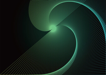 ラインウェーブ グラフィック 背景素材