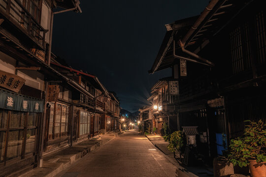 Narai Juku at Night