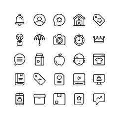 Grab this amazing set of ecommerce and shopping icons, ready for premium use