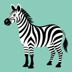 Obraz premium zebra vector art illustration graphic design