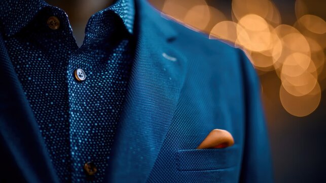 Blue Suit Detail.