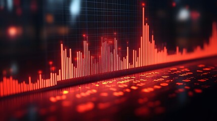 Emerging business sectors dominating stock market trends in the year 2025, flat vector illustration