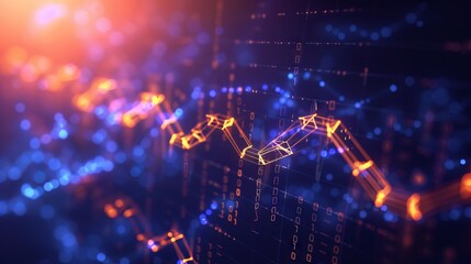 Innovative blockchain technology background featuring cryptocurrency fintech network, programming elements, and abstract segwit design