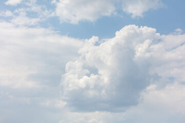 Clouds on the blue sky as a background