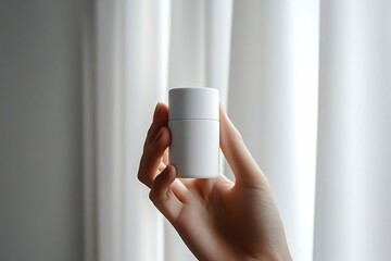 White Cream Jar Mockup