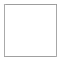 Frame border line page icon isolated on white background