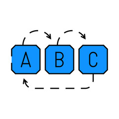 redirect chain seo line icon vector. redirect chain seo sign. isolated symbol illustration
