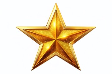 Obraz premium Vibrant Gold Star Clip Art for Creative Projects, Celebrations, Awards, and Decorative Use