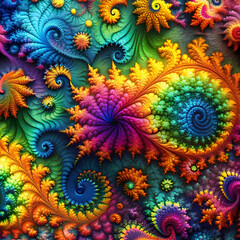 abstract multicolored illustration of vibrant far