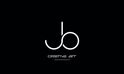 JO, OJ, J, O abstract letters logo monogram