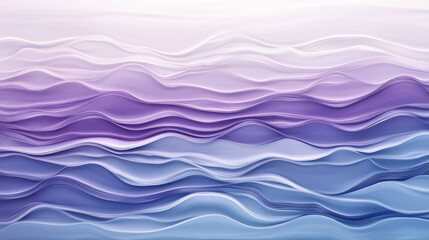 Abstract layered waves in purple and blue gradient