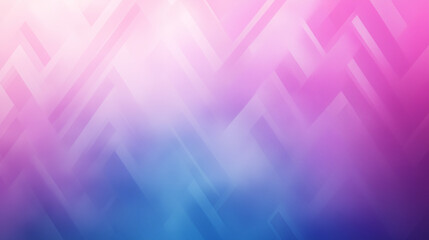 Abstract Geometric Gradient in Pink and Blue, Soft Blurred Zigzag Pattern with Copy Space