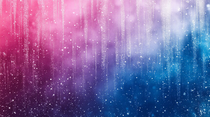 Abstract Glittering Gradient Background in Pink and Blue with Sparkling Texture and Copy Space