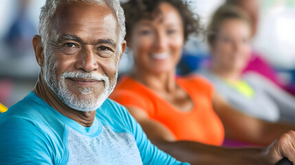 Fototapeta premium Inclusive Fitness Class with People of All Ages