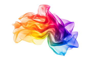 Colorful, flowing fabric design that showcases vibrant hues in a dynamic swirl.