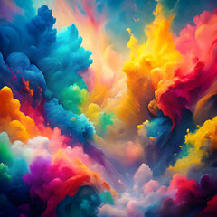 abstract colorful watercolor background genarativ