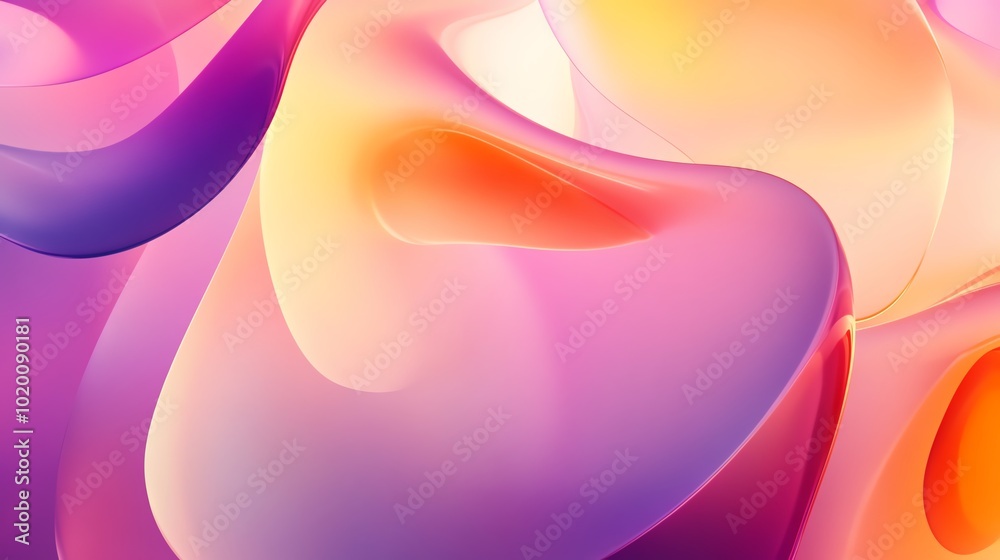 Poster a pack of abstract backgrounds with soft gradients and organic shapes, ideal for web design and pres