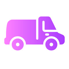 moving truck Gradient icon