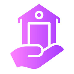 smart house Gradient icon