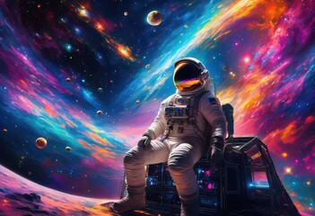 Fototapeta premium breathtaking galactic odyssey enchanting starry night sky backdrop filled twinkling stars cosmic wonders, adventure, beauty, brightness, brilliance