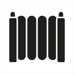 Open barrier. Parking lot gate opening icon. Road barrier icon