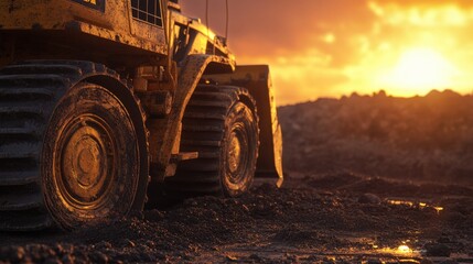 The Heavy Machinery at Sunset