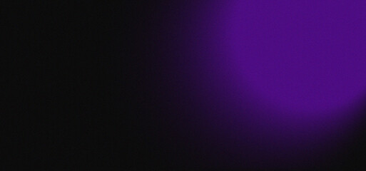 Noise indigo colour glowing light on black grainy background, header backdrop banner design