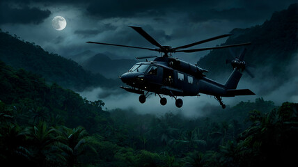 Fototapeta premium helicopter in flight