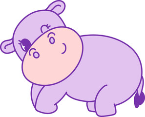 cute baby hippo, hippopotamus