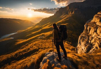 Fototapeta premium explore stunning natural landscapes memorable road trip adventure full breathtaking routes scenic views capture cherish, exploration, journey, trek, travel