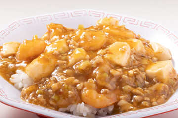 海老麻婆豆腐丼