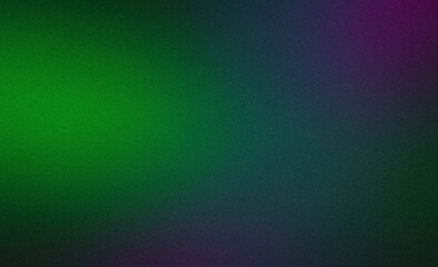 Green to purple blue soft color grainy backdrop design background, Vibrant dark color flow with soft noise texture multicolored gradient web banner, poster, header