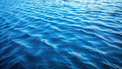 Fototapeta premium blue water surface with rippling waves texture aerial background asset