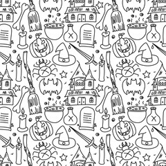 Seamless Halloween pattern